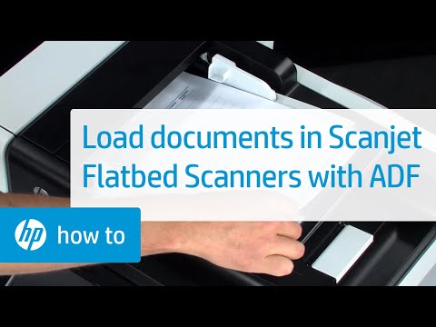 Loading Documents into HP Scanjet Flatbed Scanners with an ADF | HP