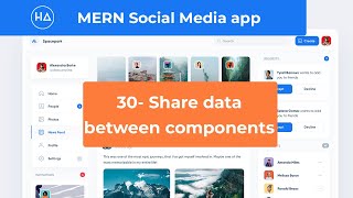 30- Social Media App MERN STACK : Send Connected User data via props - بالدارجة التونسيّة screenshot 1