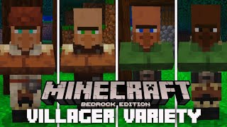 Villager Variety Textures For Minecraft Bedrock Editionmcpe 1.21