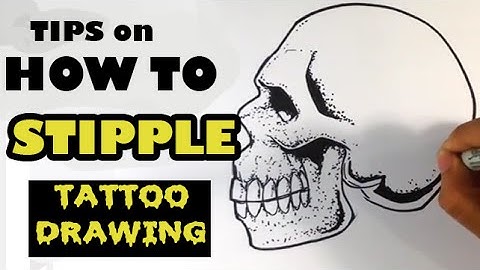 Tips on Stippling - Tattoo Drawings - Skull Drawings