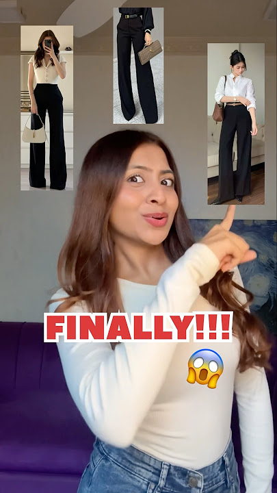 Pinteresty Black Trouser from Myntra❤️ #myntrahaul #blackpants #youtubeshorts #shorts #trouser