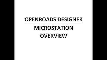 ORD - MicroStation - 1.0 - MicroStation Overview