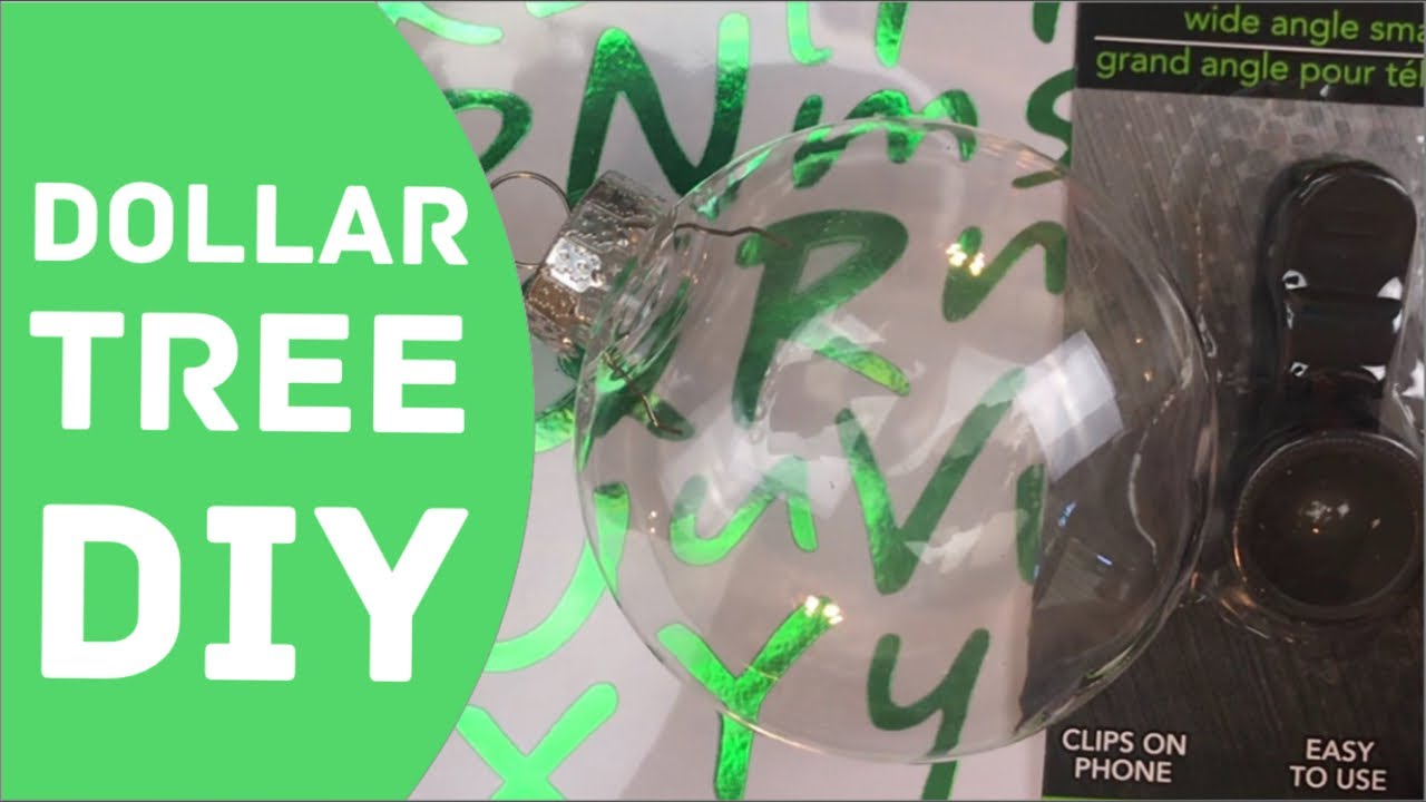 Dollar Tree DIY - Elf Cam Glitter Ornament