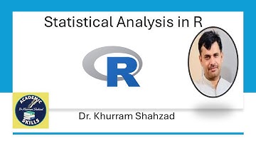 R Learning || Statistical Analysis || Dr. Khurram Shahzad