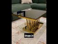 India center table square golden pvd #furniture  #interiordesign #centertable   #home