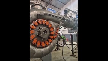 Francis Turbine - dry testing #hydro #hydropowerplant #turbine