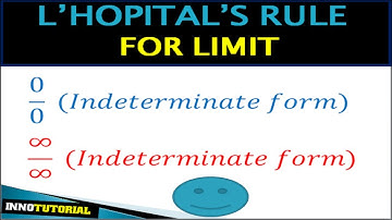 Indeterminate Form and lhospitals rule