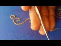 Aari embroidery class #5|aari work stem stitch|aari work zig zag stitch  for beginners|Aari Gallery