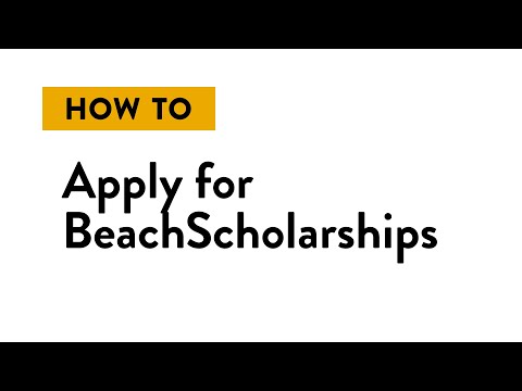 How to Apply for BeachScholarships
