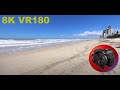 8K VR180 GOLDEN BEACH AFTER STORM Jewel building & Broadbeach in distance (Travel/Nature/ASMR/Music)