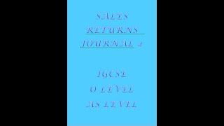 SALES RETURNS JOURNAL 2/ SALES RETURNS DAYBOOK/ JOURNALS BOOKS OF PRIME ENTRY DAYBOOKS