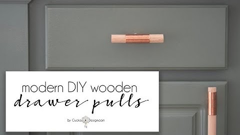 How to make affordable cabinet hardware for any existing holes