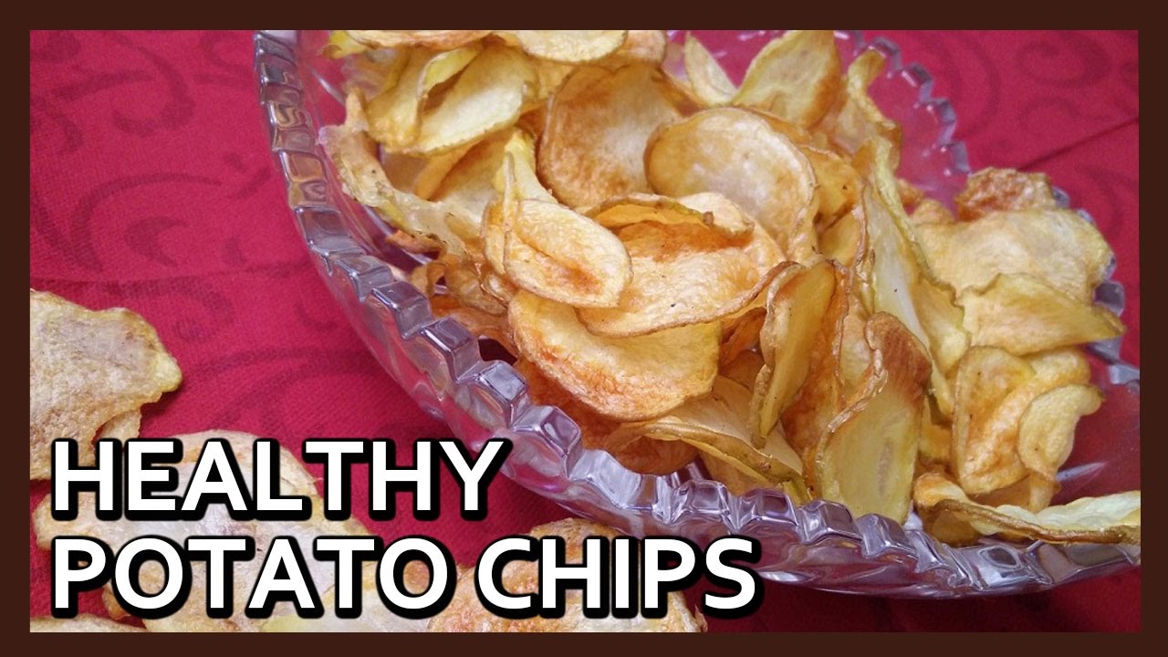 Air fried Homemade Potato Chips Recipe | Airfryer Recipes by Healthy Kadai