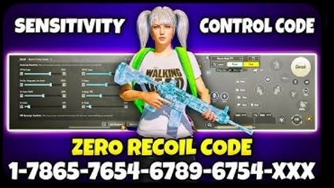 UPDATE 4.1 Best Zero Recoil Sensitivity CODE + Control Settings For Pubg Mobile/BGMI in /2025 