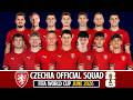 🇨🇿 Czech Republic's Official World Cup 2026 Squad | The 26 Players Chosen!