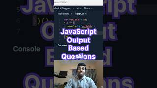 ✅ Javascript output based questions #shorts #javascript #coding #interview