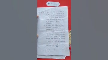 gju 6th sem mechanics 2 paper #gju_hisar #maths