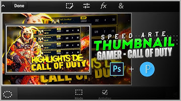 Call of Duty Thumbnail Tutorial on Mobile - Call of duty ps touch, speed art Thumbnail gamer