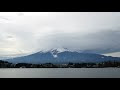 Time lapse Mountain Fuji with cloudy sky in Japan