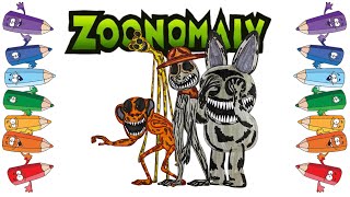 ZOONOMALY New Coloring Pages / How To COLOR MONSTERS