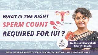 Right sperm count for IUI || Sperm count for Intrauterine Insemination || Dr.Chekuri Suvarchala