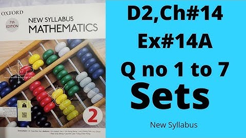 Oxford Mathematics 2, D2, NSM, Chapter no 14, Ex no 14A, Q no 1 to 7, Basic level, #igcse #olevels