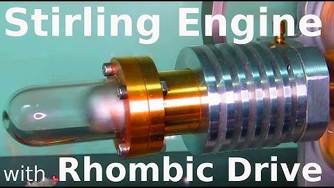 Stirling Engine with Rhombic Drive