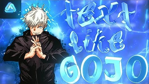 3d Text Like Gojo (Avu Editor Tutorial)