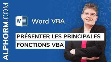 Vidéo présentation des principales fonctions VBA sous Word 2016