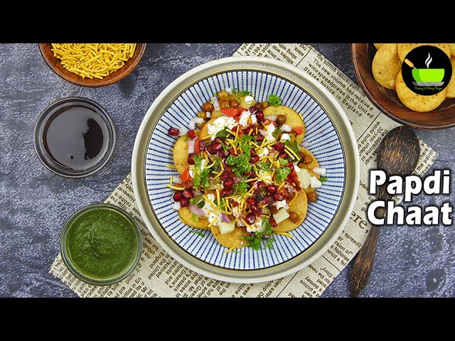 Papdi Chaat | Papri Chaat | Dahi Papdi Chaat With Papdi Recipe | Mumbai Street Food | Chaat Recipes | She Cooks