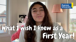 What I wish I knew as a first year