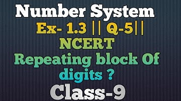 Class-9  Ex 1.3  Q5 || Number System || NCERT#class9maths #numbersystem