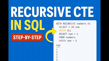 Recursive CTE in SQL Explained Step-by-Step