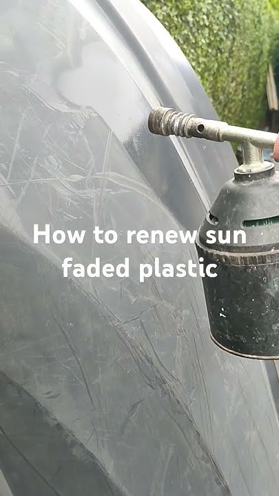 How To Restore Sun Faded Plastic Toys how to renew sun faded plastic - YouTube