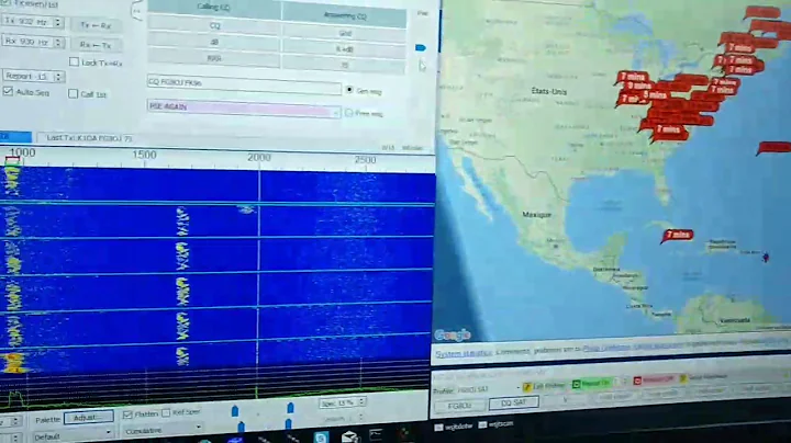 FT8 mode : WSJT + pskreporter + home made skimmer