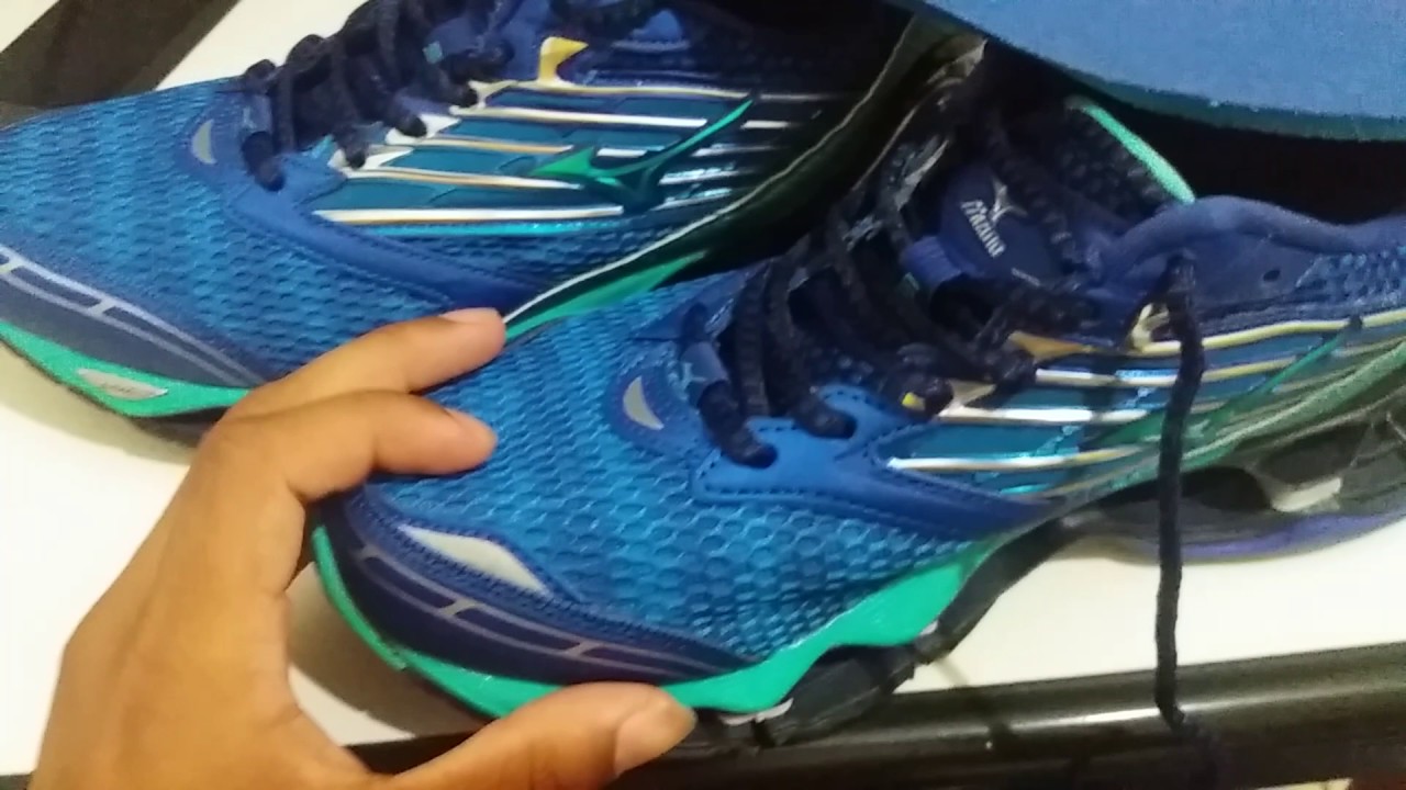 Mizuno 5 azul e preto Clearance