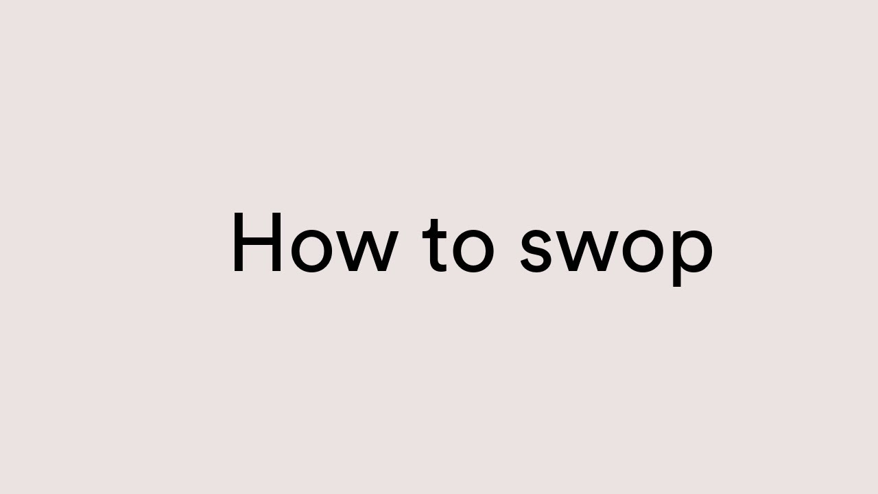 How to use the Aeris Swopper