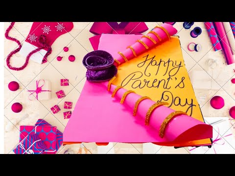 Easy DIY Parents Day Card | How To Make Card For Parents Step by Step | 2020 - YouTube