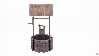 Best Choice Products is proud to present this brand new Wooden Well Planter. This lovely water well planter will add an elegant and 