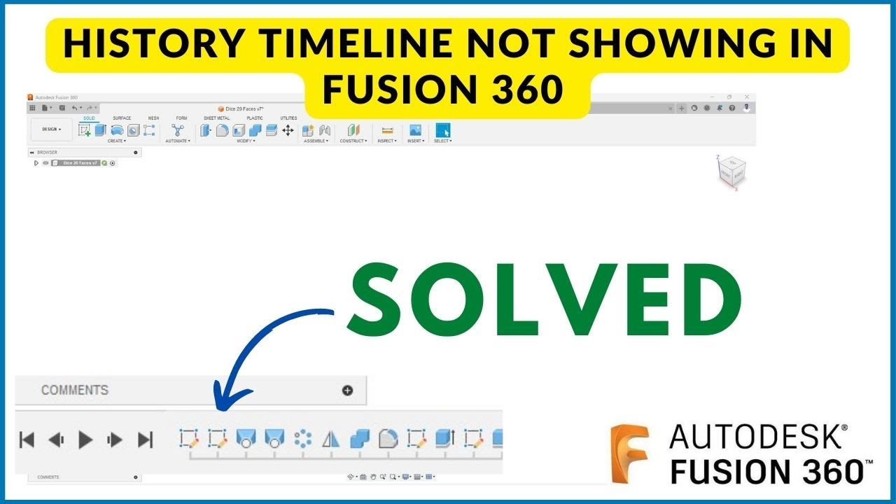 History Timeline Not Showing In Fusion 360 YouTube History Timeline Not Showing In Fusion 360 YouTube