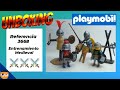 Unboxing Playmobil - Caballeros entrenando 3668 (Casa del cisne, torre y flor de lis) - MEDIEVAL