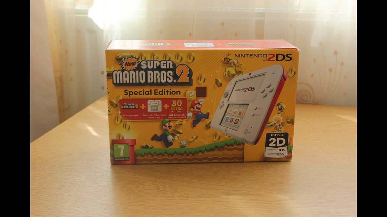 Nintendo 2DS [NEW Super Mario Bros. 2: Special Edition] - Unboxing [HD] -  YouTube