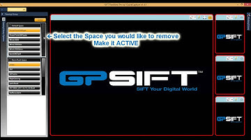 GP SIFT FlexView Pro Removing an Active Space