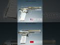 Split Screen: Colt  vs TT (Slow Motion Animation)  #firearmeducation  #gunmechanics  #worldofguns