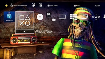 Happy Reggae Skeleton - PS4 Dynamic Theme