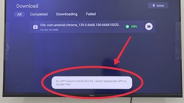 No APP found handle this file Search appropriate APP On Google Play In Smart Tv