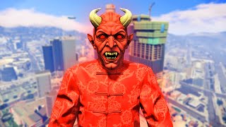 قراند 5 : ظهور الشيطان اللعين إبليس | GTA V Playing as the Devil
