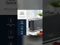 Tower Windsor 2 Slice Pop Up Toaster with Self Centring Slots, 7 Browning Levels, 800W Fast Heating,
