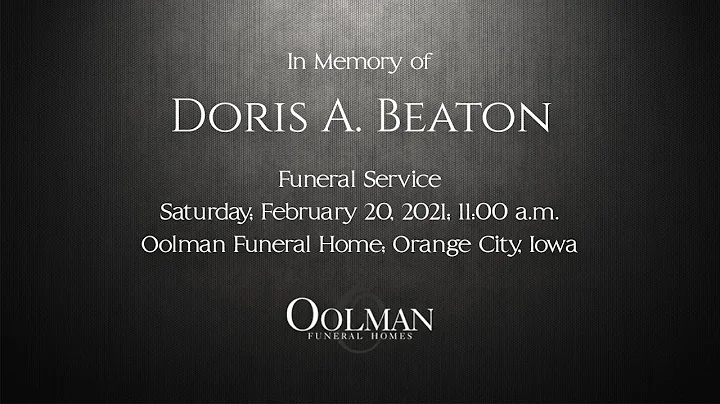Doris Beaton Funeral Service