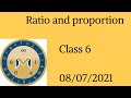 RATIO AND PROPORTION CLASS 6
